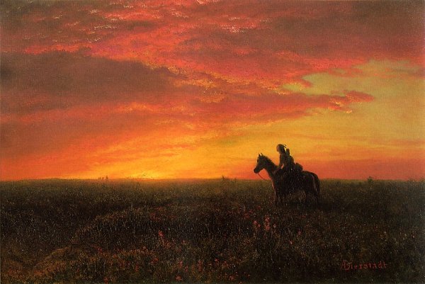 On the Plains, Sunset