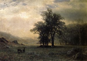 Deer In A Landscape