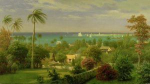 Panoramic View of the Harbour at Nassau in the Bahamas