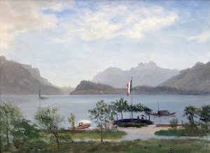 Lakeshore In Northern Italy,  c 1855