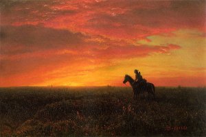 On the Plains, Sunset