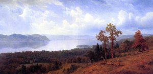 View Of The Hudson Looking Across The Tappan Zee Towards Hook Mountain