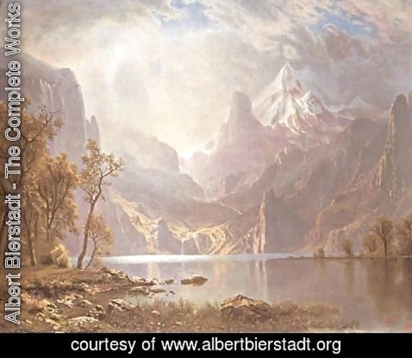 Albert Bierstadt - The Tahoe's Lake