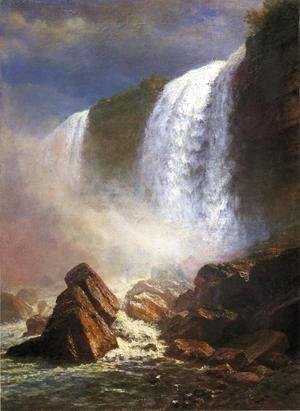 Albert Bierstadt - Falls Of Niagara From Below