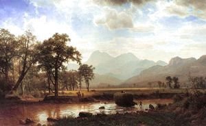 Albert Bierstadt - Haying, Conway Meadows 1864
